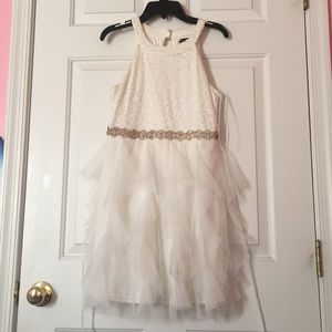 White Ruffle Dress